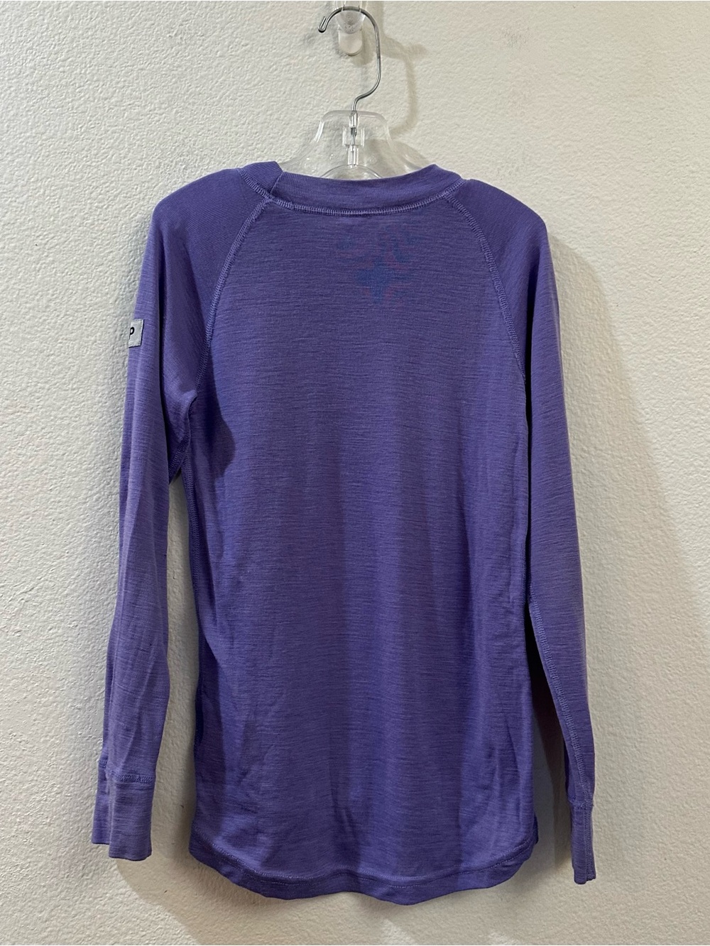 Polarn O. Pyret Purple Unisex Merino Wool Base Layer Shirt Size 6-8Y - Picture 4 of 8